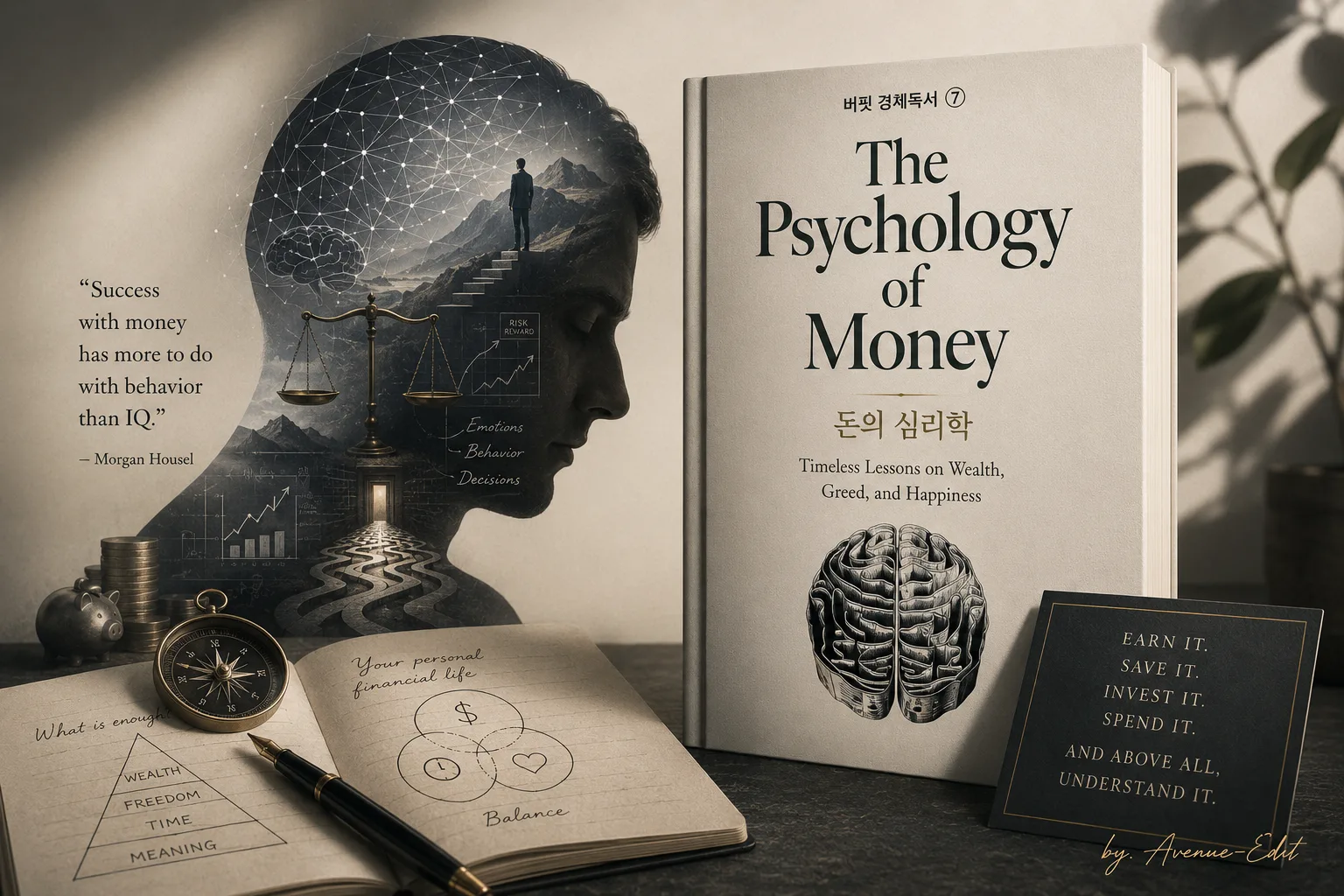 돈의 심리학 리뷰와 돈, 감정, 투자 심리를 담은 버핏 경제독서 시리즈 마지막 이야기
